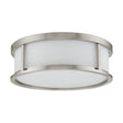 Odeon - 3 Light - 17 in. - Flush Dome with Satin White Glass