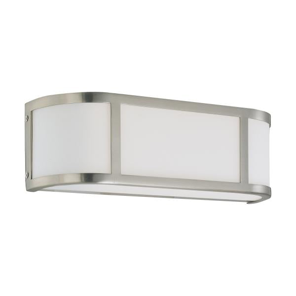 Odeon - 2 Light - Wall Sconce with Satin White Glass