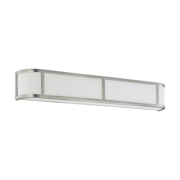 Odeon - 4 Light - Wall Sconce with Satin White Glass