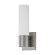 Link - 1 Light - Tube Wall Sconce with White Glass