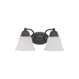 Empire - 2 Light - 15 in. - Vanity with Frosted White Glass