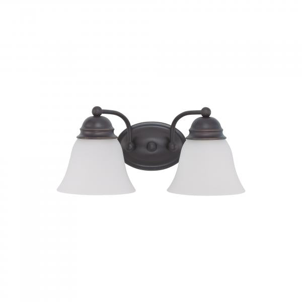 Empire - 2 Light - 15 in. - Vanity with Frosted White Glass