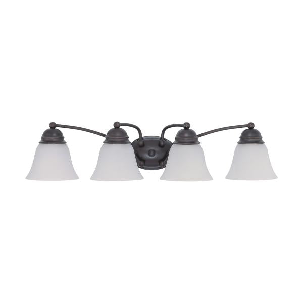 Empire - 4 Light - 29 in. - Vanity with Frosted White Glass