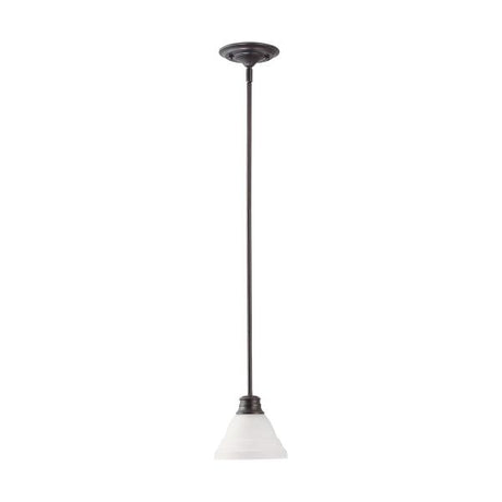 Empire - 1 Light - 7 in. - Mini Pendant with Frosted White Glass