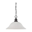 1 Light - 16 in. - Pendant with Frosted White Glass