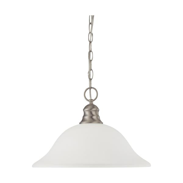 1 Light - 16 in. - Pendant with Frosted White Glass