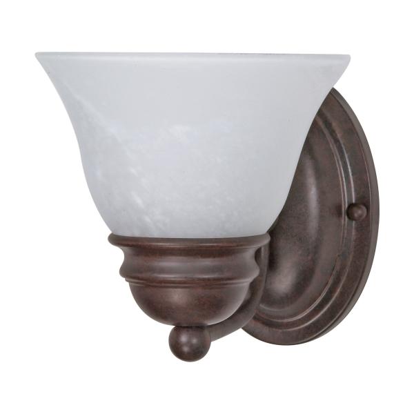 Empire - 1 Light - 7 in. - Vanity with Alabaster Glass Bell Shades