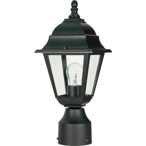 Briton - 1 Light - 14 in. - Post Lantern with Clear Glass - Color retail packaging