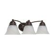 Empire - 3 Light - 21 in. - Vanity with Alabaster Glass Bell Shades