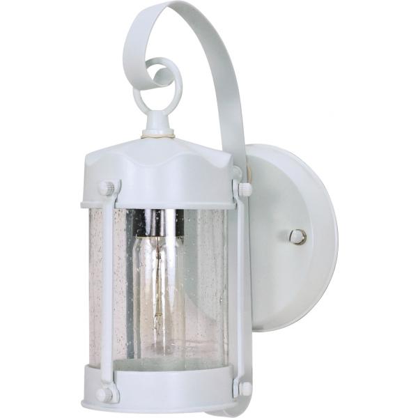 1 Light - 10-5/8 in. - Wall Lantern - Piper Lantern with Clear Seed Glass - Color retail packaging