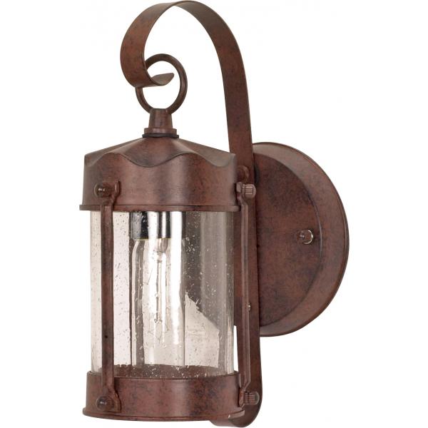 1 Light - 10-5/8 in. - Wall Lantern - Piper Lantern with Clear Seed Glass - Color retail packaging