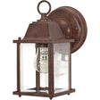 1 Light - 8-5/8 in. - Wall Lantern - Cube Lantern with Clear Beveled Glass - Color retail packaging