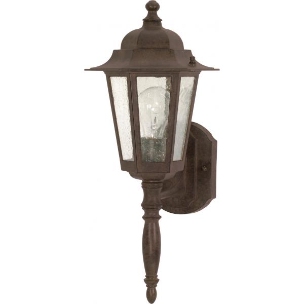 Cornerstone - 1 Light - 18 in. - Wall Lantern with Clear Seed Glass - Color retail packaging