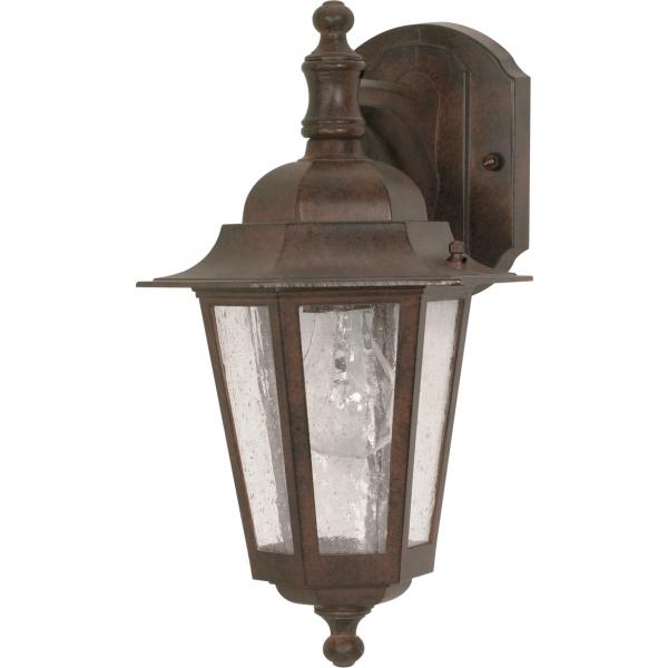 Cornerstone - 1 Light - 13 in. - Wall Lantern - Arm Down with Clear Seed Glass - Color retail packaging