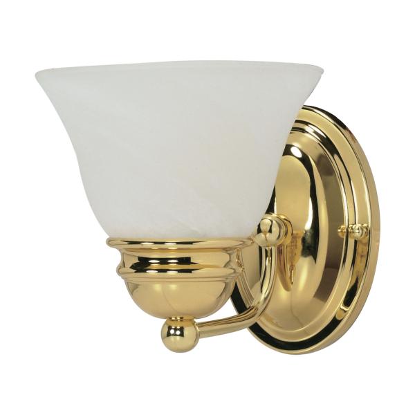 Empire - 1 Light - 7 in. - Vanity with Alabaster Glass Bell Shades