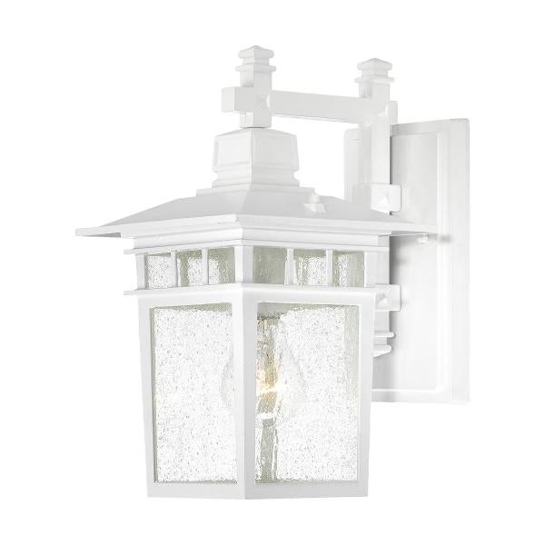 Cove Neck - 1 Light - 12 in. - Outdoor Lantern with Clear Seed Glass - Color retail packaging