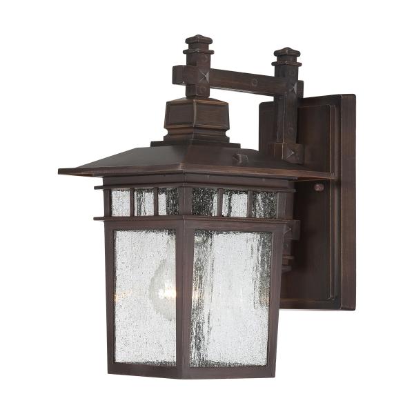 Cove Neck - 1 Light - 12 in. - Outdoor Lantern with Clear Seed Glass - Color retail packaging