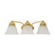 Empire - 3 Light - 21 in. - Vanity with Alabaster Glass Bell Shades