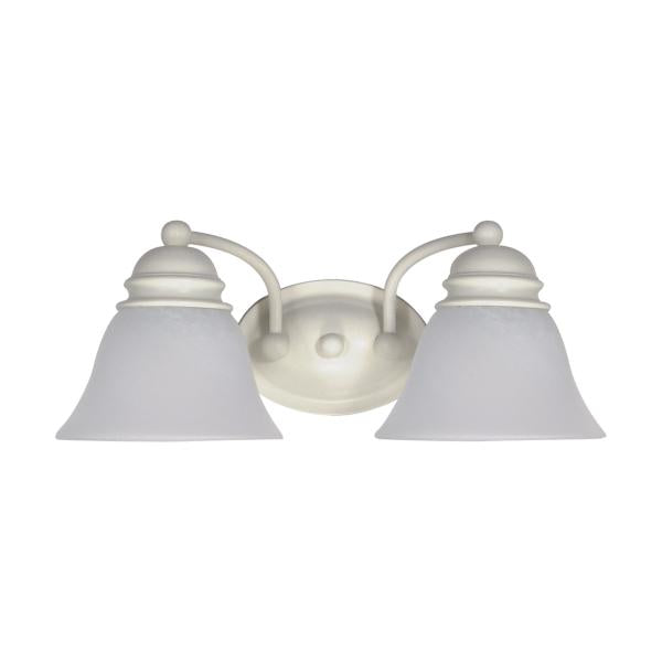 Empire - 2 Light - 15 in. - Vanity with Alabaster Glass Bell Shades