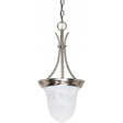 1 Light - 10 in. - Pendant - Alabaster Glass Bell