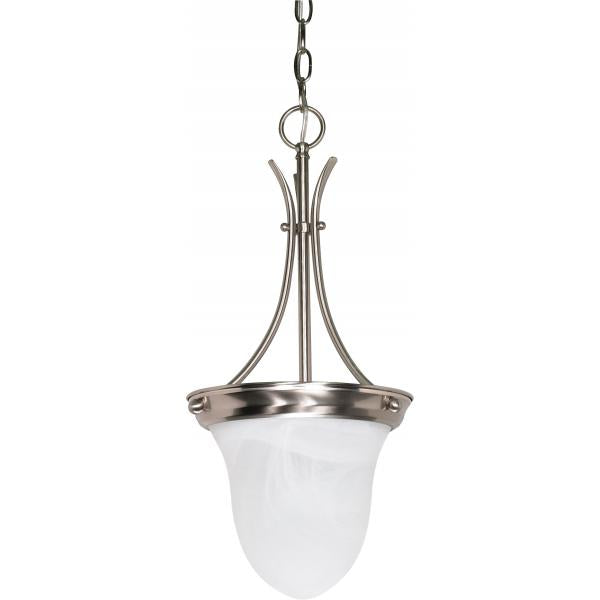 1 Light - 10 in. - Pendant - Alabaster Glass Bell