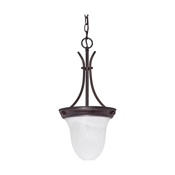 1 Light - 10 in. - Pendant - Alabaster Glass Bell