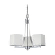 Bento - 3 Light - Chandelier with Satin White Glass