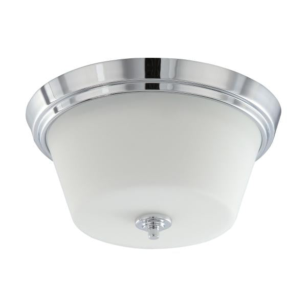 Bento - 3 Light - Flush Fixture with Satin White Glass