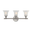 Surrey - 3 Light - Vanity Fixture with Frosted Glass