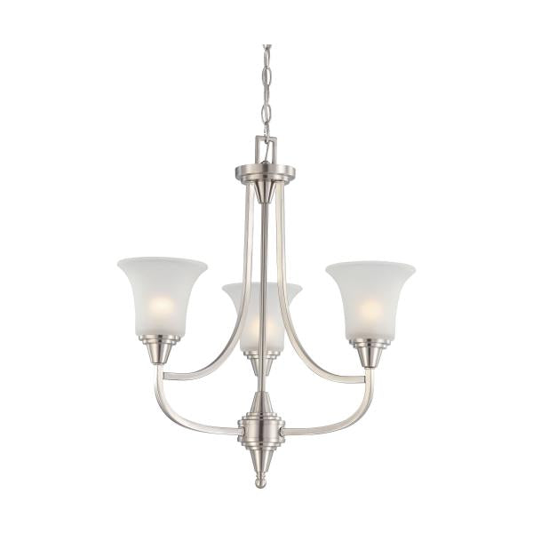 Surrey - 3 Light - Chandelier with Frosted Glass