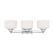 Soho - 3 Light - Vanity Fixture with Satin White Glass