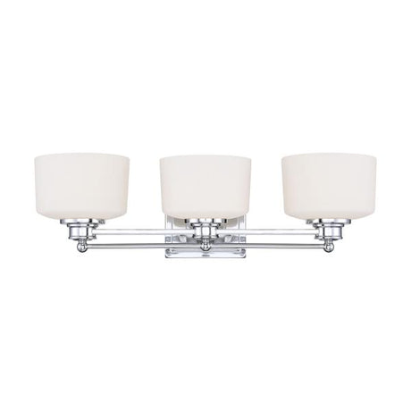 Soho - 3 Light - Vanity Fixture with Satin White Glass