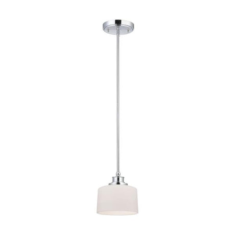 Soho - 1 Light - Mini Pendant with Satin White Glass