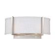 Gemini - 2 Light - Wall Sconce with Slate Gray Fabric Shade