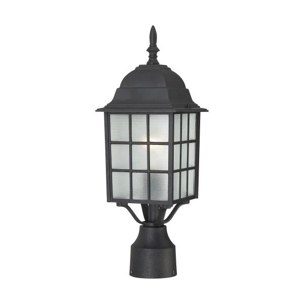 Adams - 1 Light - 17 in. - Outdoor Post with Frosted Glass