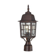 Banyan - 1 Light - 17 in. - Outdoor Post with Clear Water Glass
