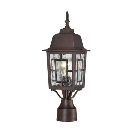 Banyan - 1 Light - 17 in. - Outdoor Post with Clear Water Glass