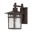 Cove Neck - 1 Light - 12 in. - Outdoor Lantern with Clear Seed Glass