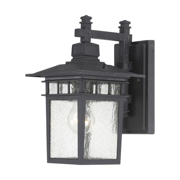 Cove Neck - 1 Light - 12 in. - Outdoor Lantern with Clear Seed Glass