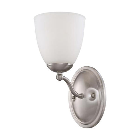 Patton - 1 Light - Vanity Fixture with Frosted Glass