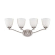 Patton - 4 Light - Vanity Fixture with Frosted Glass