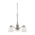 Patton - 3 Light - Chandelier (Arms Down) with Frosted Glass