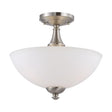 Patton - 3 Light - Semi-Flush with Frosted Glass