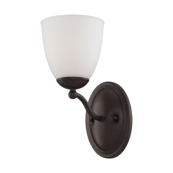 Patton - 1 Light - Vanity Fixture with Frosted Glass