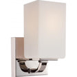 Vista - 1 Light - Vanity Fixture with Etched Opal Glass