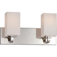 Vista - 2 Light - Vanity Fixture with Etched Opal Glass