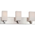 Vista - 3 Light - Vanity Fixture with Etched Opal Glass