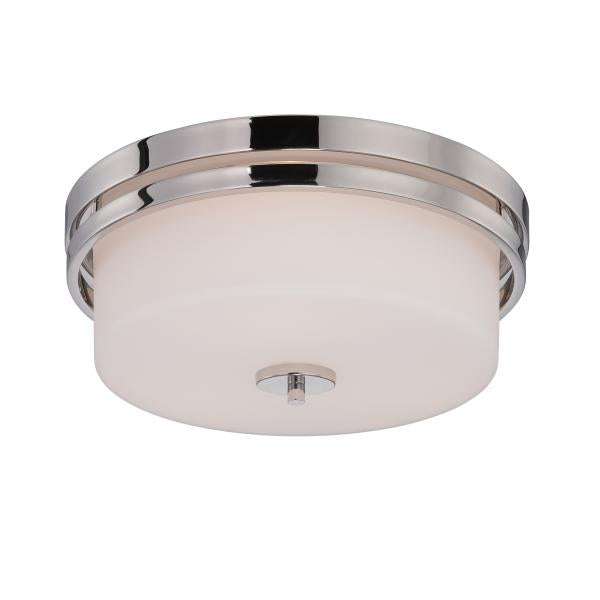 Parallel - 3 Light - Flush Fixture with Etched Opal Glass