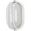 1 Light - 10 in. - Oval Cage Bulk Head - Die Cast Bulk Head