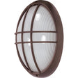 1 Light - 13 in. - Large Oval Cage Bulk Head - Die Cast Bulk Head